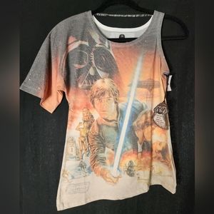 *NWT* Disney Parks Empire Strikes Back Asymmetric Sublimation Shirt (Women's XS)